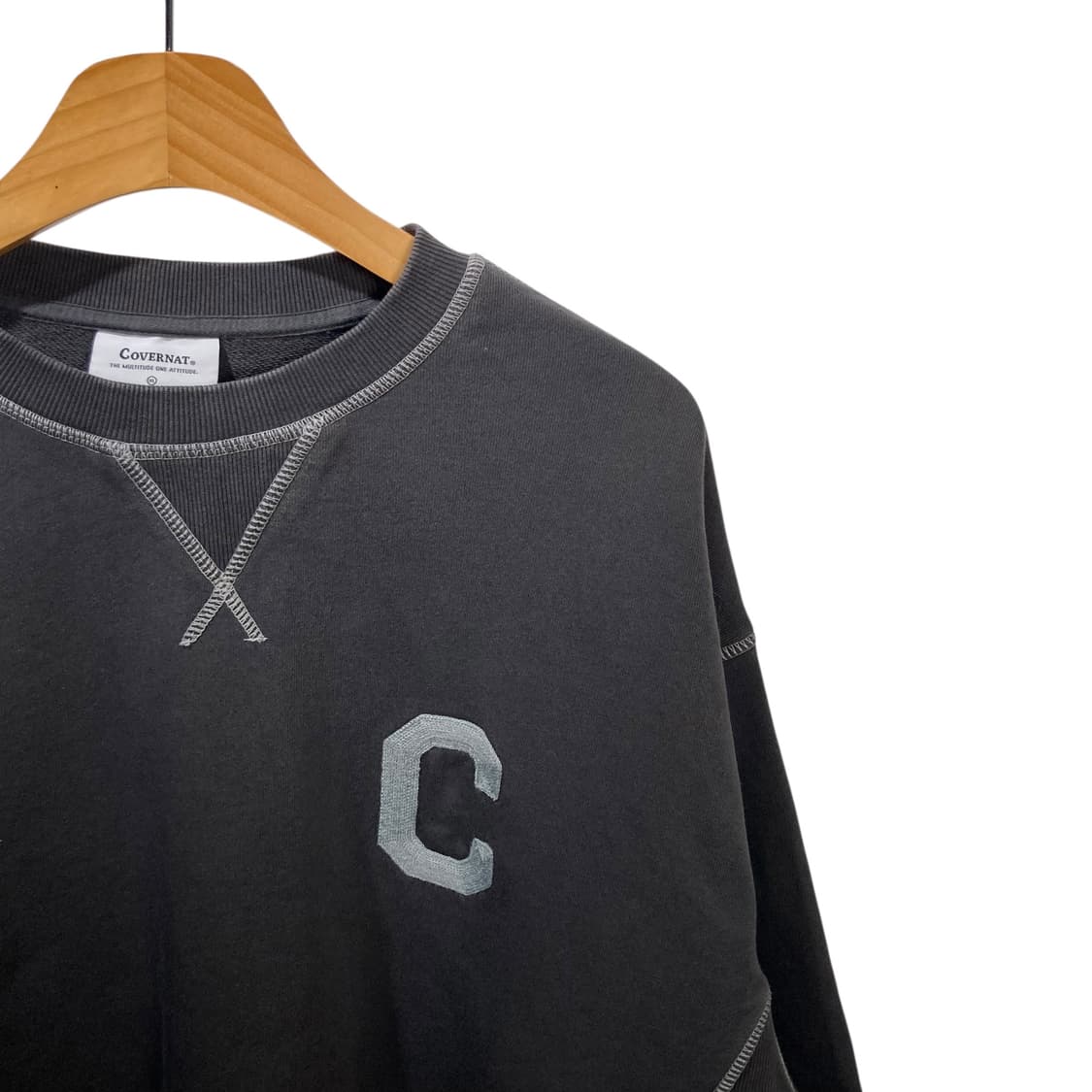 커버낫 차콜 맨투맨 상품이미지3
