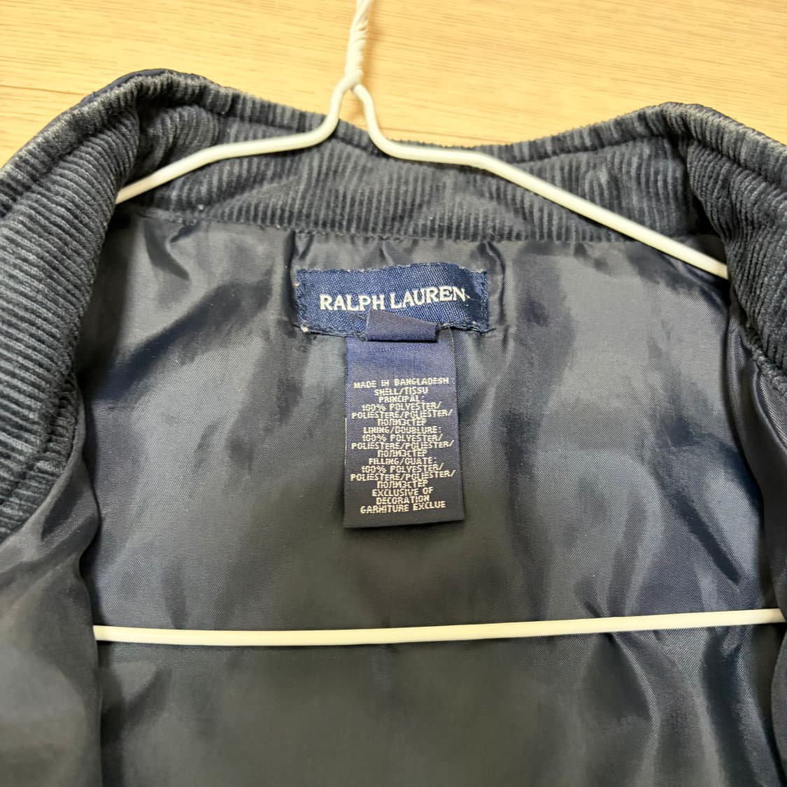 폴로 랄프로렌 네이비 퀼팅 자켓 걸즈 XL(16) 상품이미지2