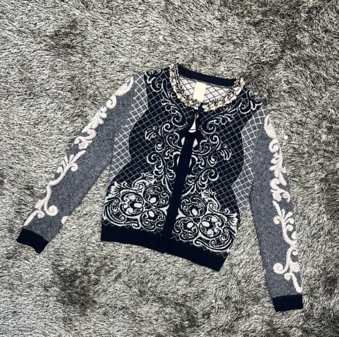 오즈세컨 여성 울 75% 니트 자켓 (85) 상품이미지1