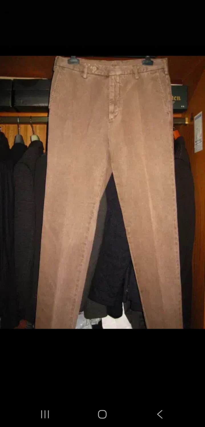 [판매] Rota 로타 판탈로니 이탈리아 카키 브라운 데님 치노 48 상품이미지1