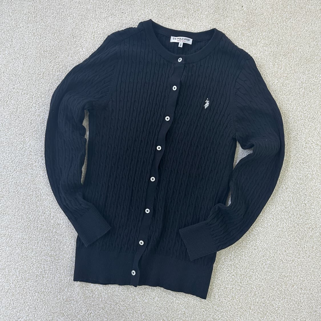M US폴로 케이블 니트 가디건 0323D 상품이미지1