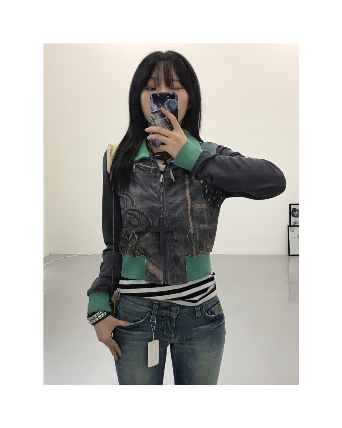 Bnx Poly Denim Printing Jackets 상품이미지1