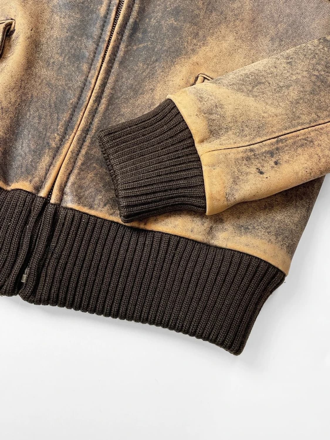 톰보이 00s 페이딩 A-2 플라이트 양가죽 자켓 A1402 상품이미지5