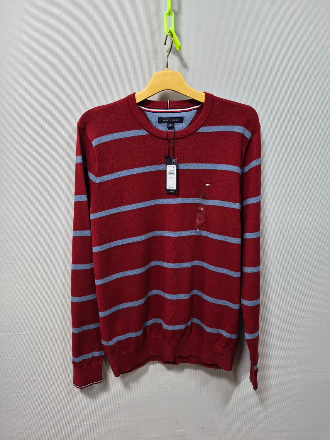 새제품 타미힐피거 스트라이프 니트 L 상품이미지1