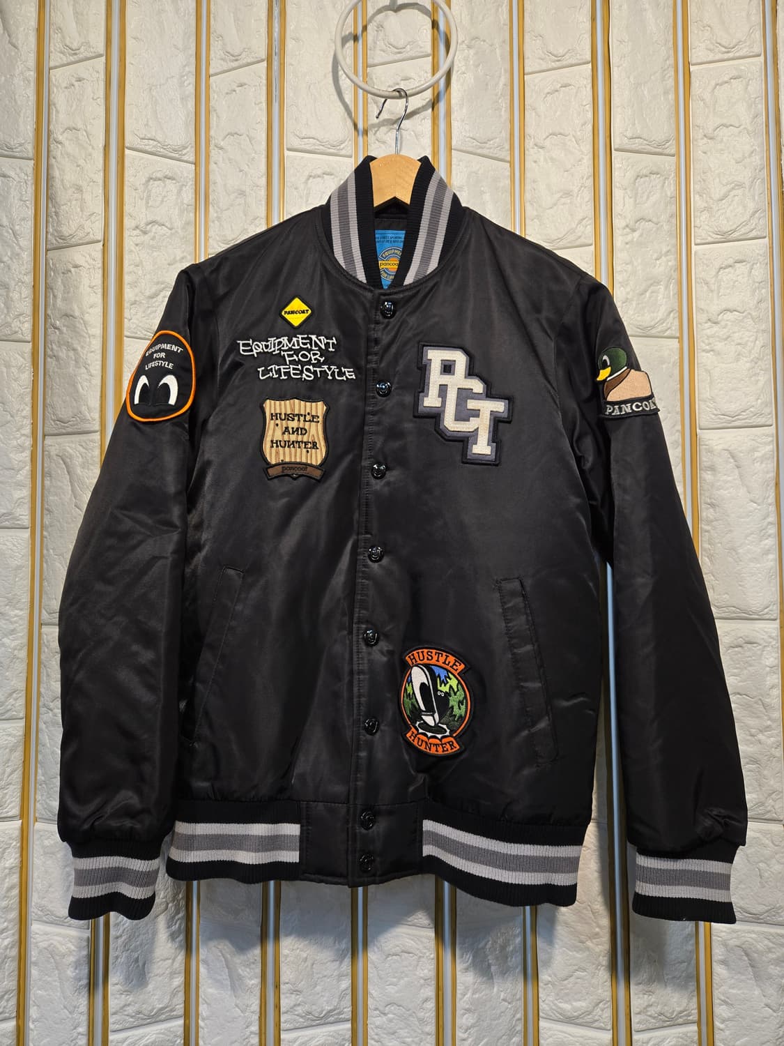 팬콧 누빔 패딩점퍼 야구점퍼 공용가능 S 상품이미지1