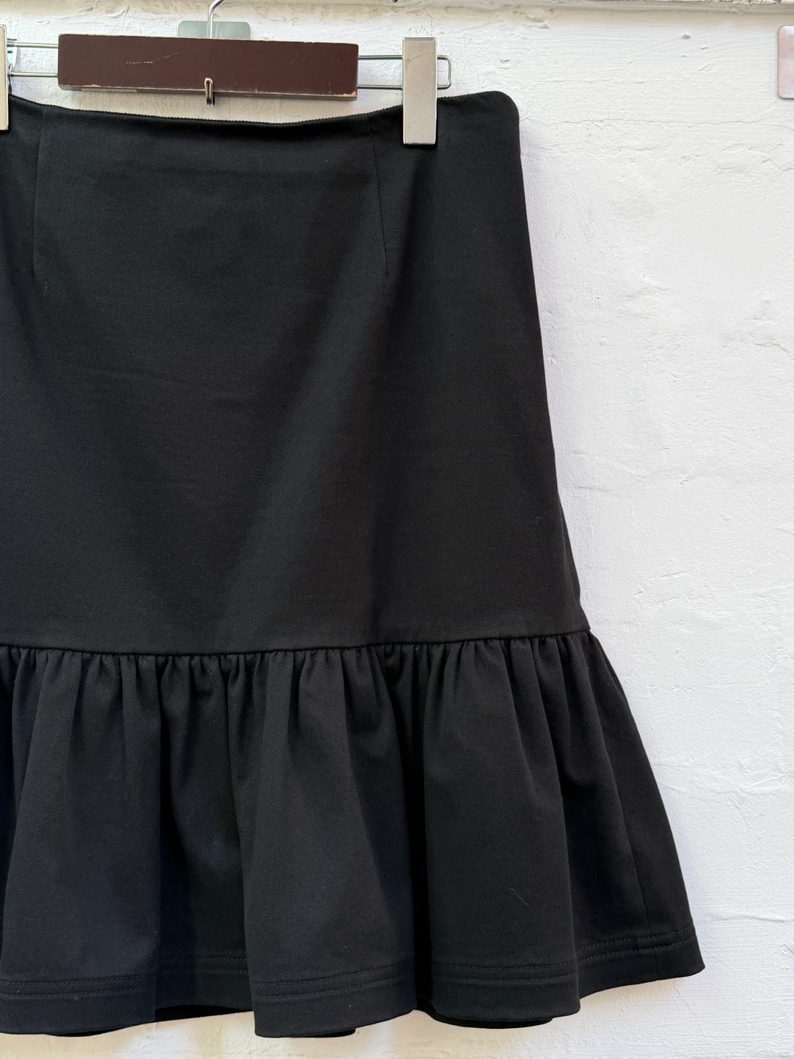 PRADA 프라다 블랙 더블 볼륨 스커트 40S 상품이미지2