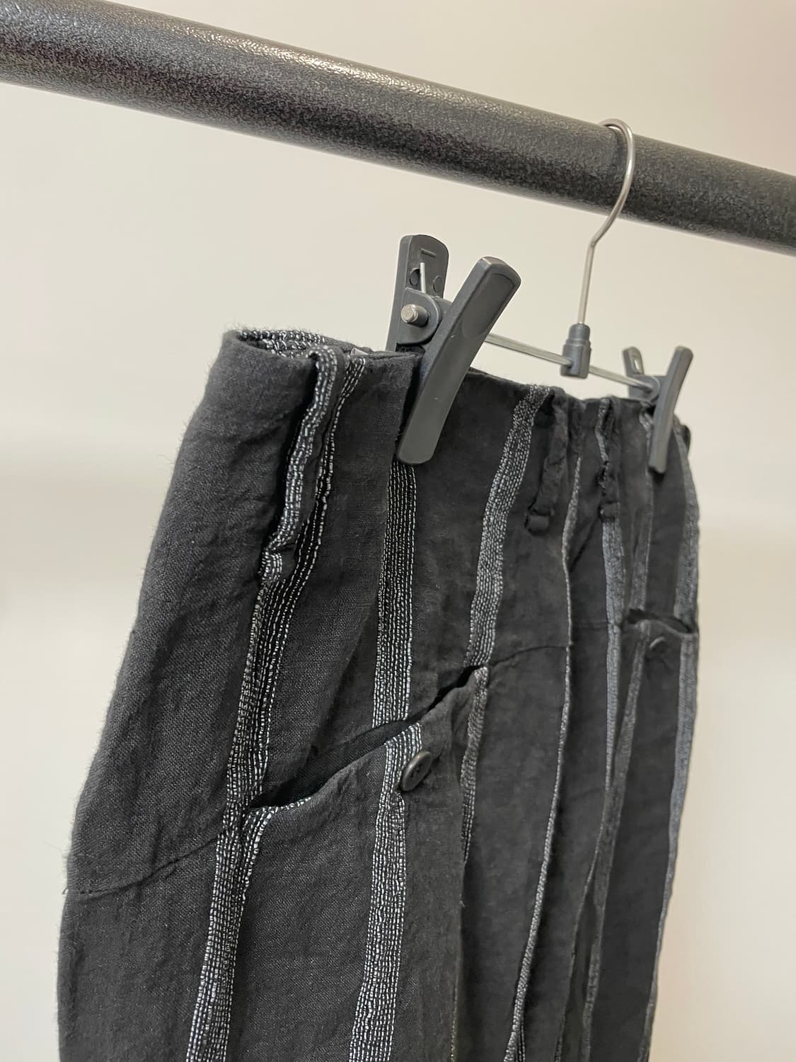 (S) Transit 트랜짓 아티저널 스트라이프 코튼 린넨 팬츠 상품이미지5