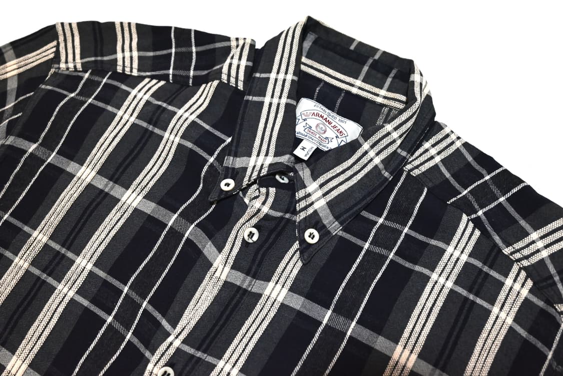 Armani jeans 1990s check shirt 상품이미지3