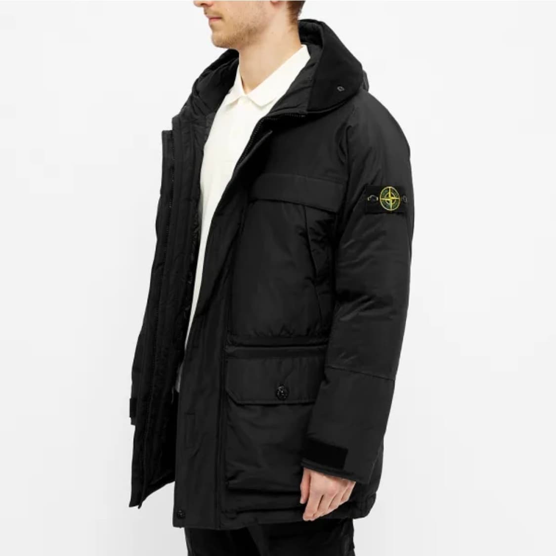 [S+급/XL] 20FW 스톤아일랜드 마이크로랩스 다운 패딩 블랙 상품이미지9