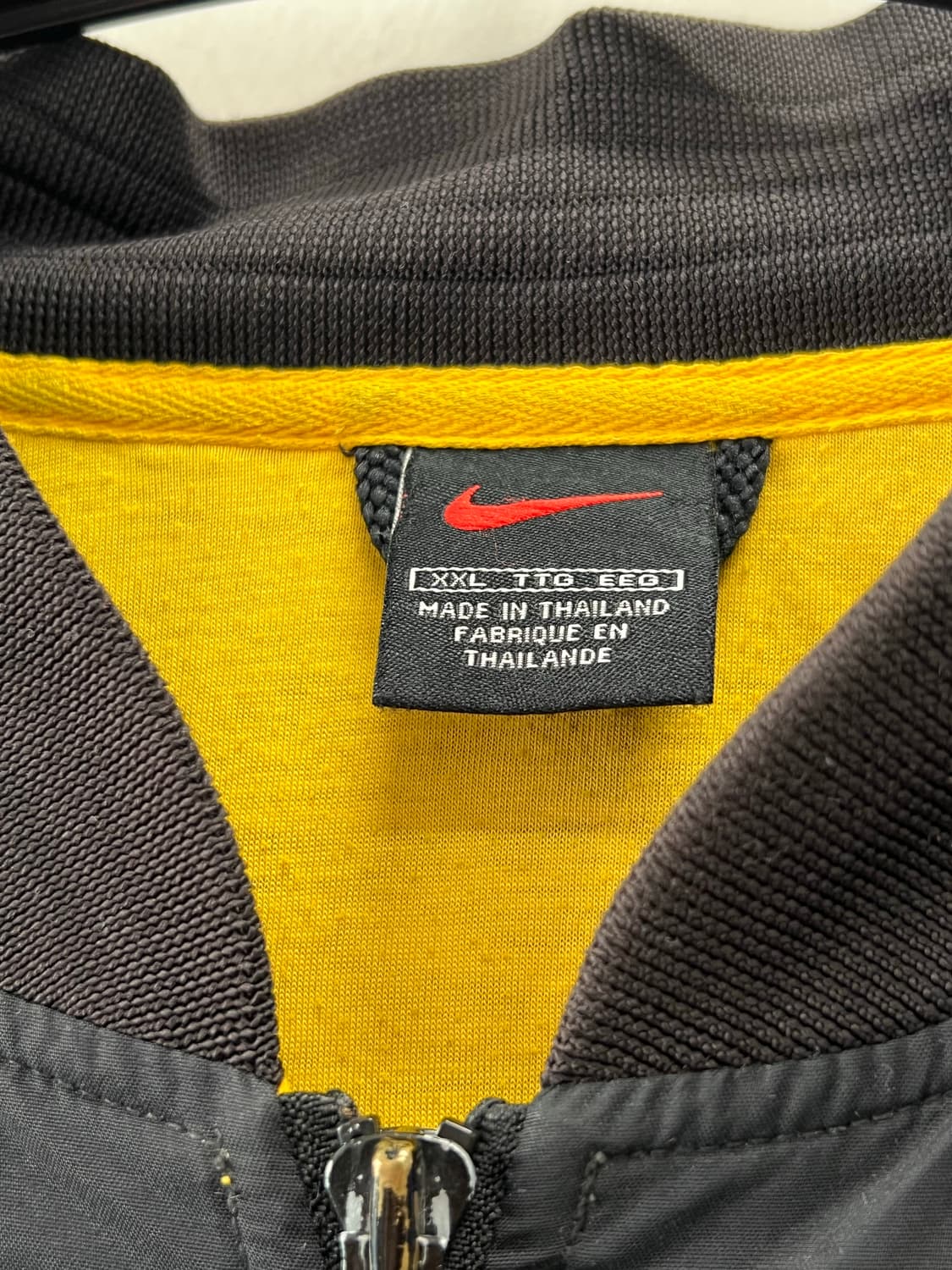 나이키 올드스쿨 백로고 블루종 바람막이 자켓 블랙/옐로우 상품이미지5