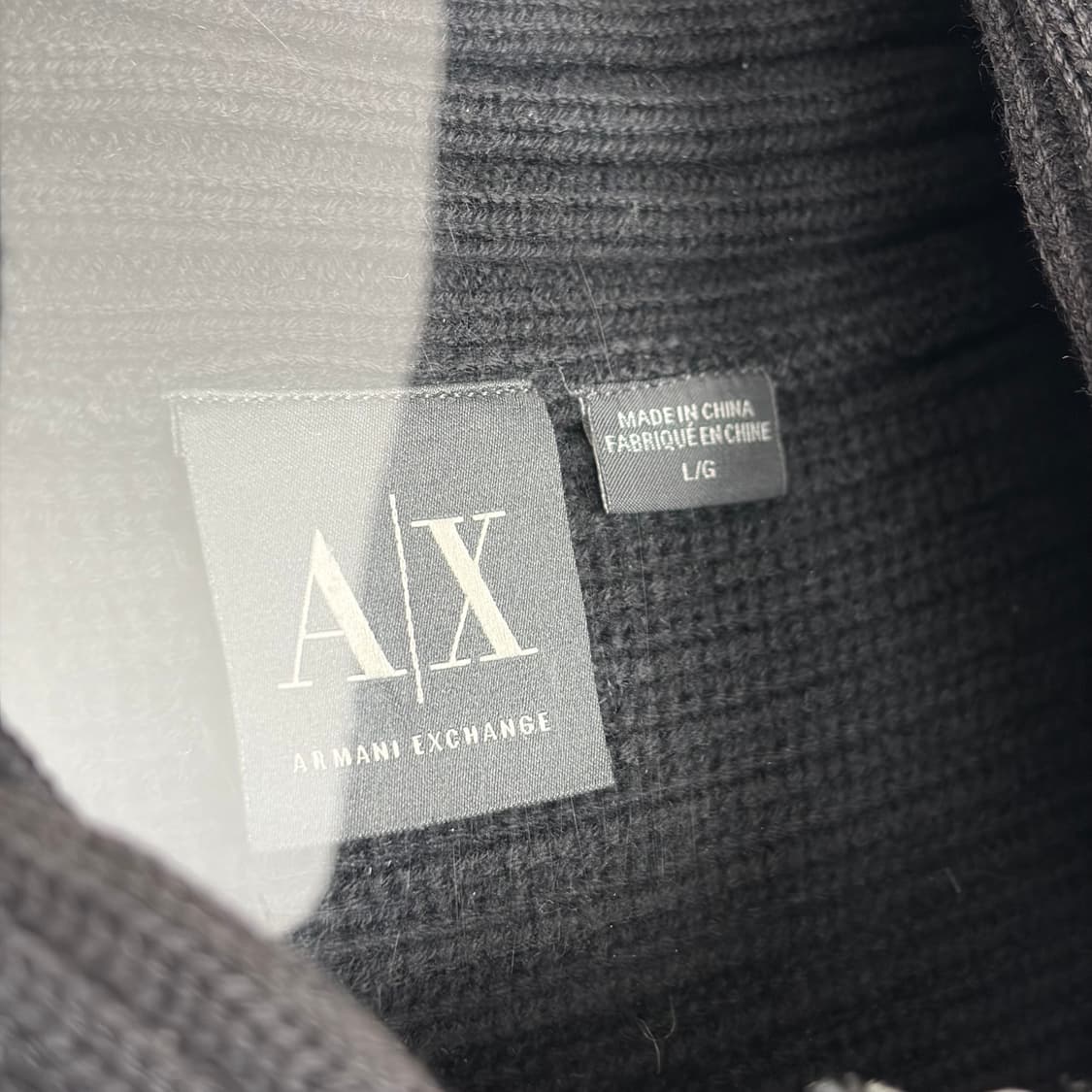 아르마니 익스체인지 니트 집업 가디건 상품이미지5