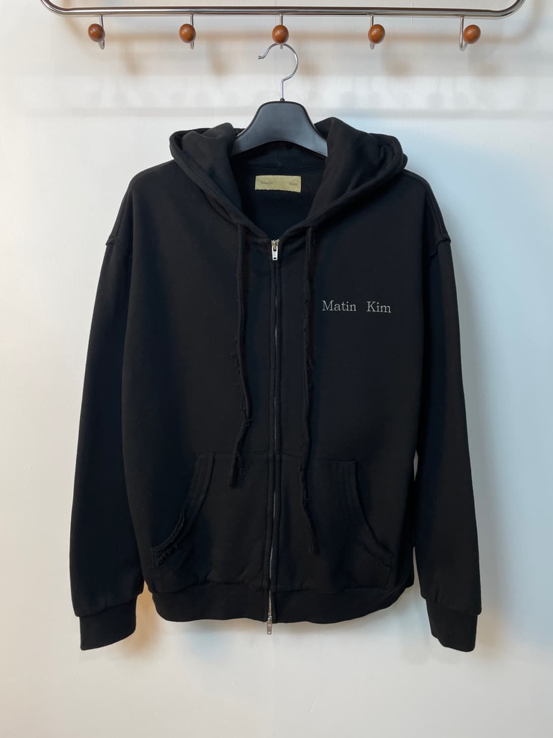 마뗑킴 솔리드 로고 후드집업  상품이미지2