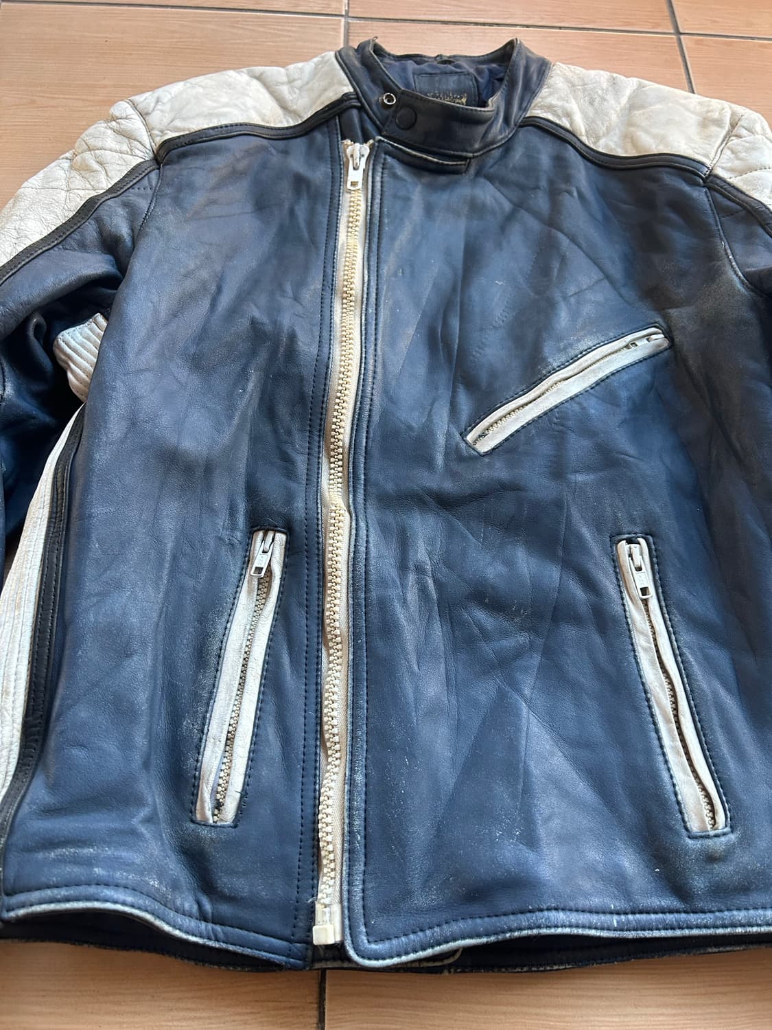 80,90‘s Euro motorcycle racing jacket 상품이미지3