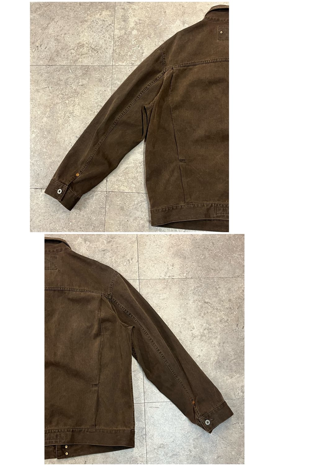 USA 게스 빈티지 자켓L 팬츠W34L32 셋업 브라운 #csz1989 상품이미지6