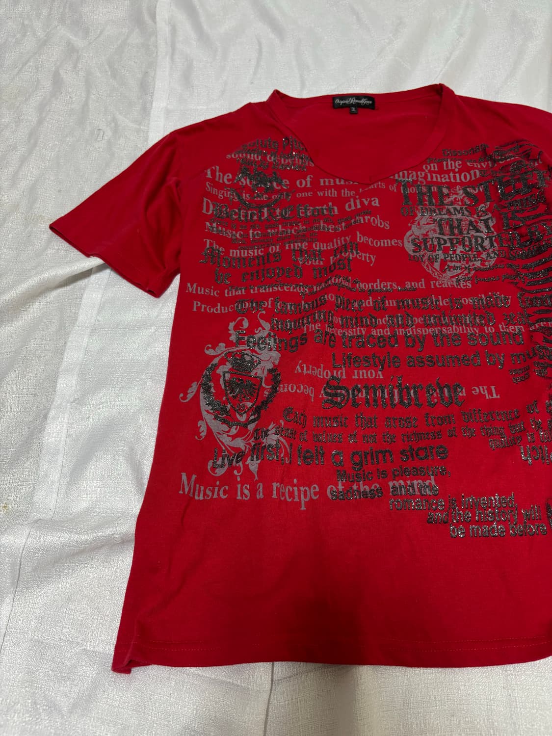 “Unknown” 00‘s Glitter Punk Print Tee 상품이미지3