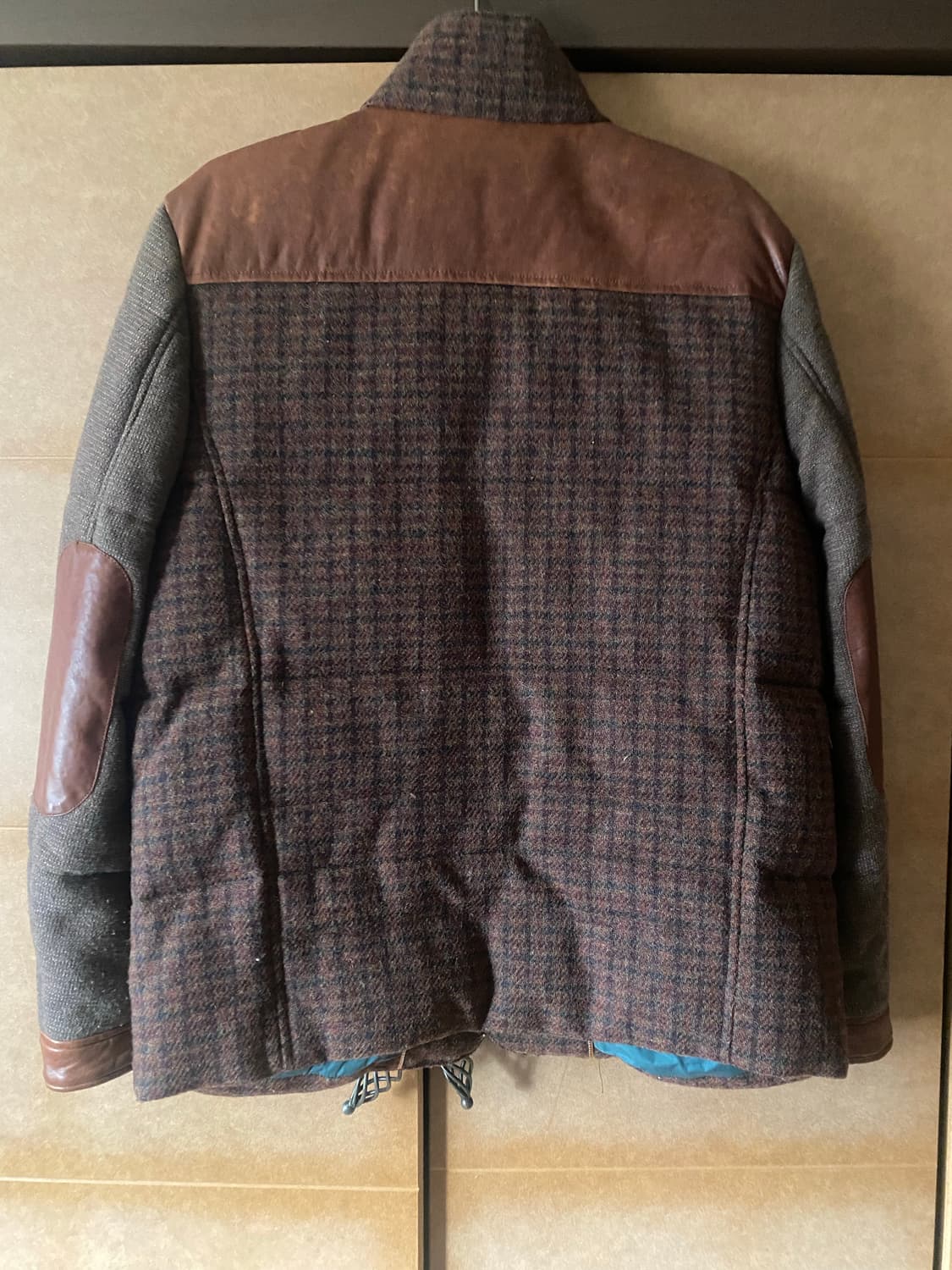 헤링본 트위드 다운 퀄팅 자켓 상품이미지2