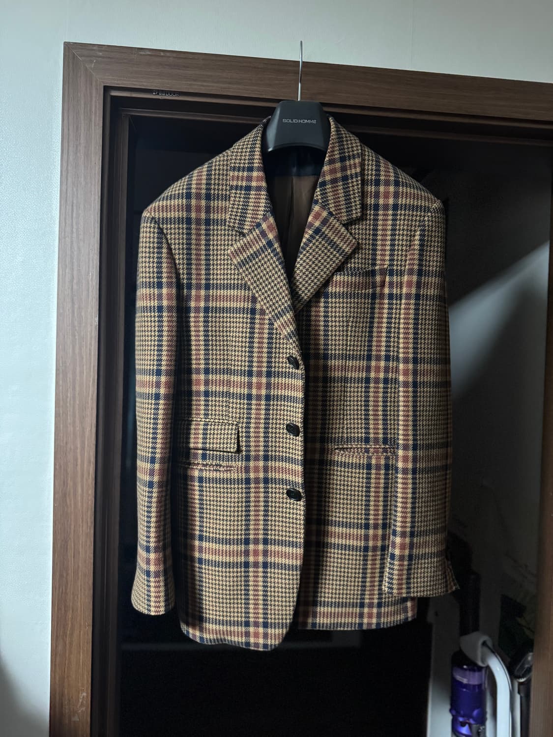 우영미 체크 울 자켓 46 상품이미지1