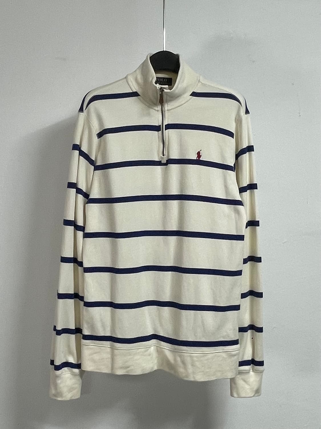 폴로 랄프로렌 보이즈 단가라 반집업 맨투맨 (on.551) 상품이미지1