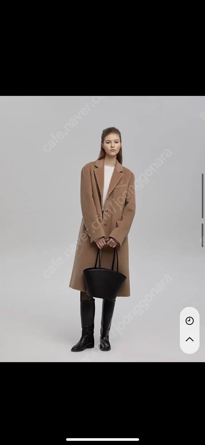 샵엠 클래식 캐시미어 코트 브라운 38 상품이미지7