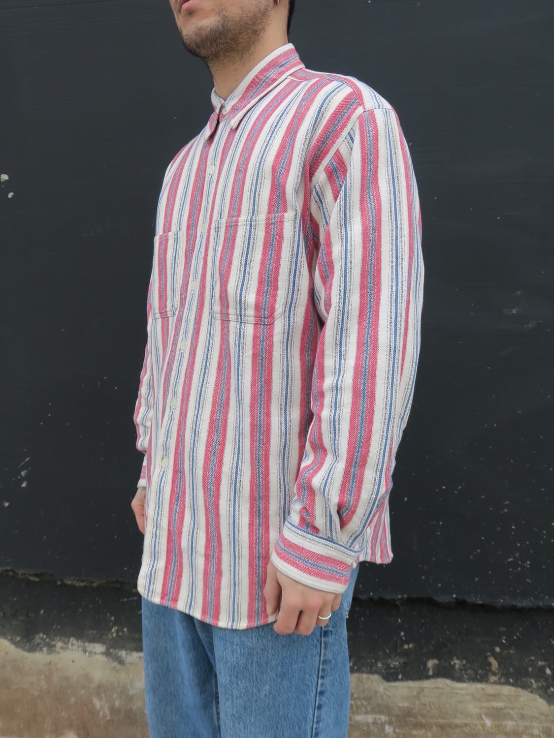 아메리칸 빈티지 스트라이프 셔츠 상품이미지4