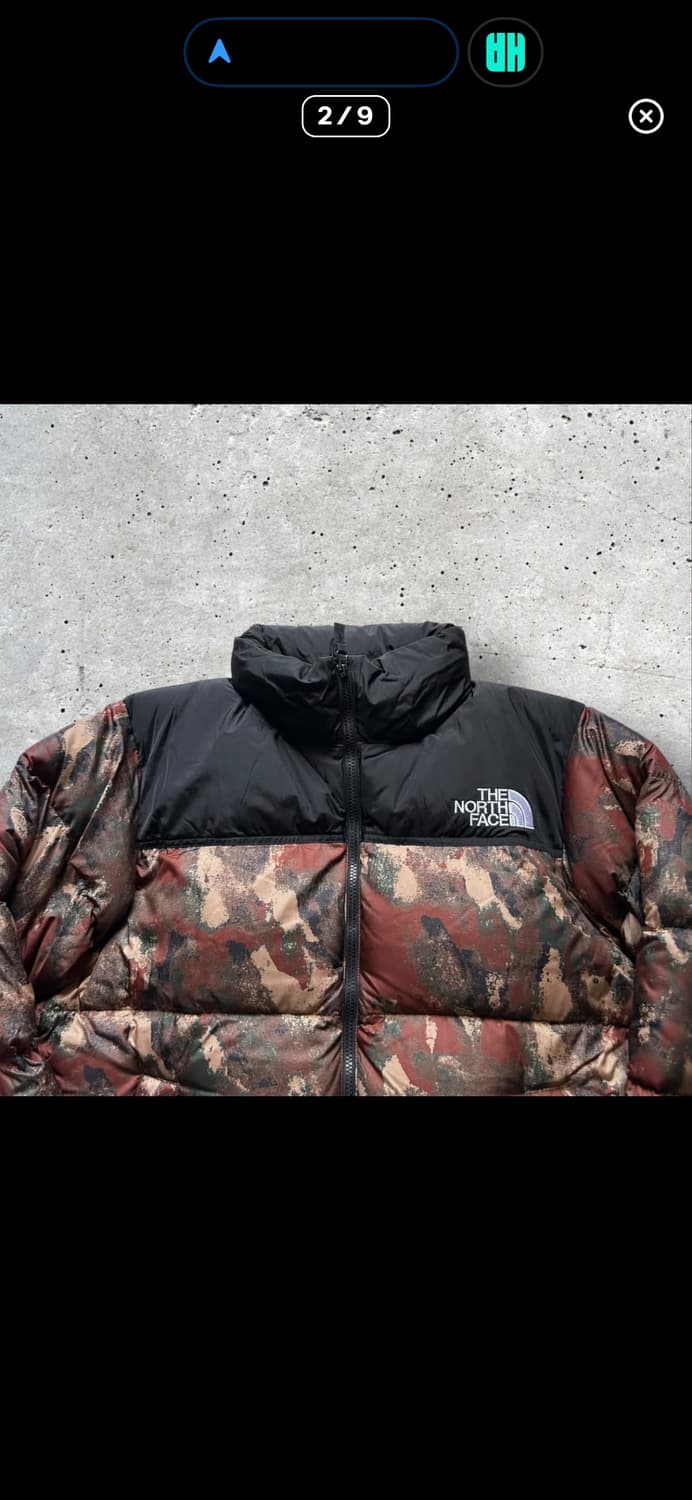 (새상품) 노스페이스 리얼트리 카모 눕시 패딩 일본판 상품이미지2