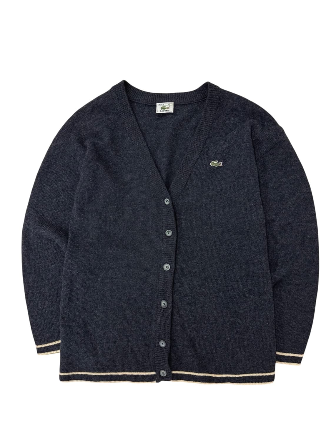라코스테 울 가디건 차콜 (M) 상품이미지1