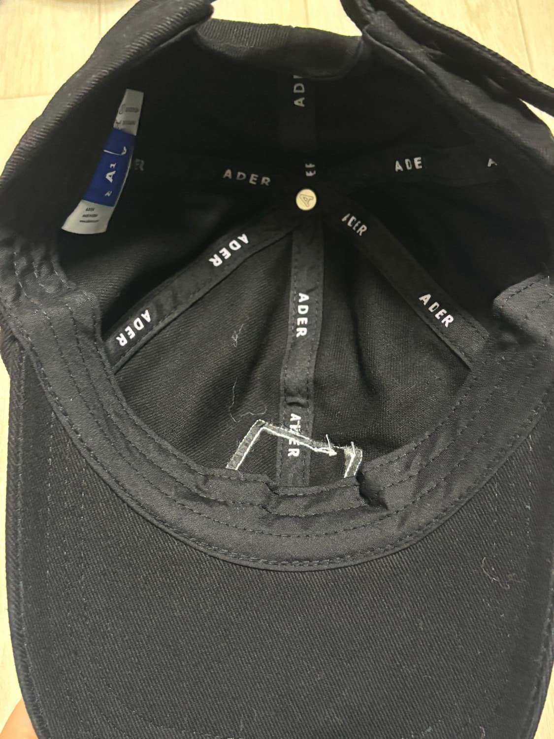 Ader Error Zigzag Patch Cap Noir 상품이미지4
