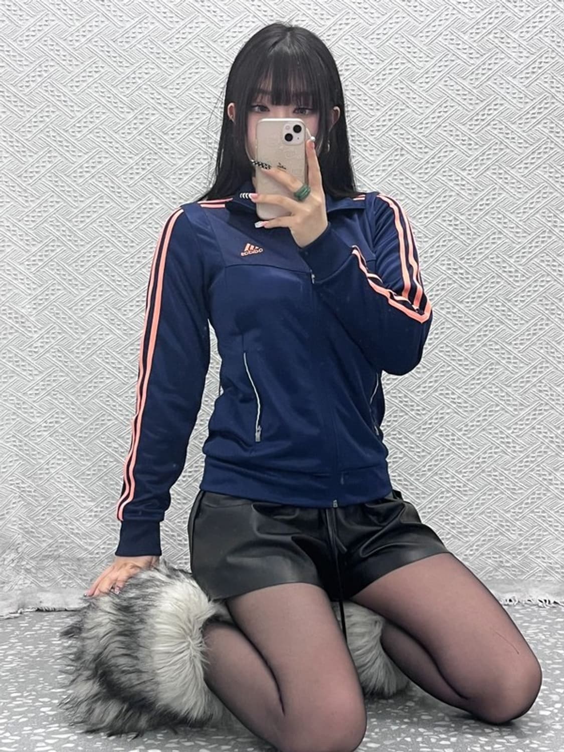 아디다스 올드스쿨 Y2K 레트로 핑크삼선 져지 집업 90 C10254 상품이미지1