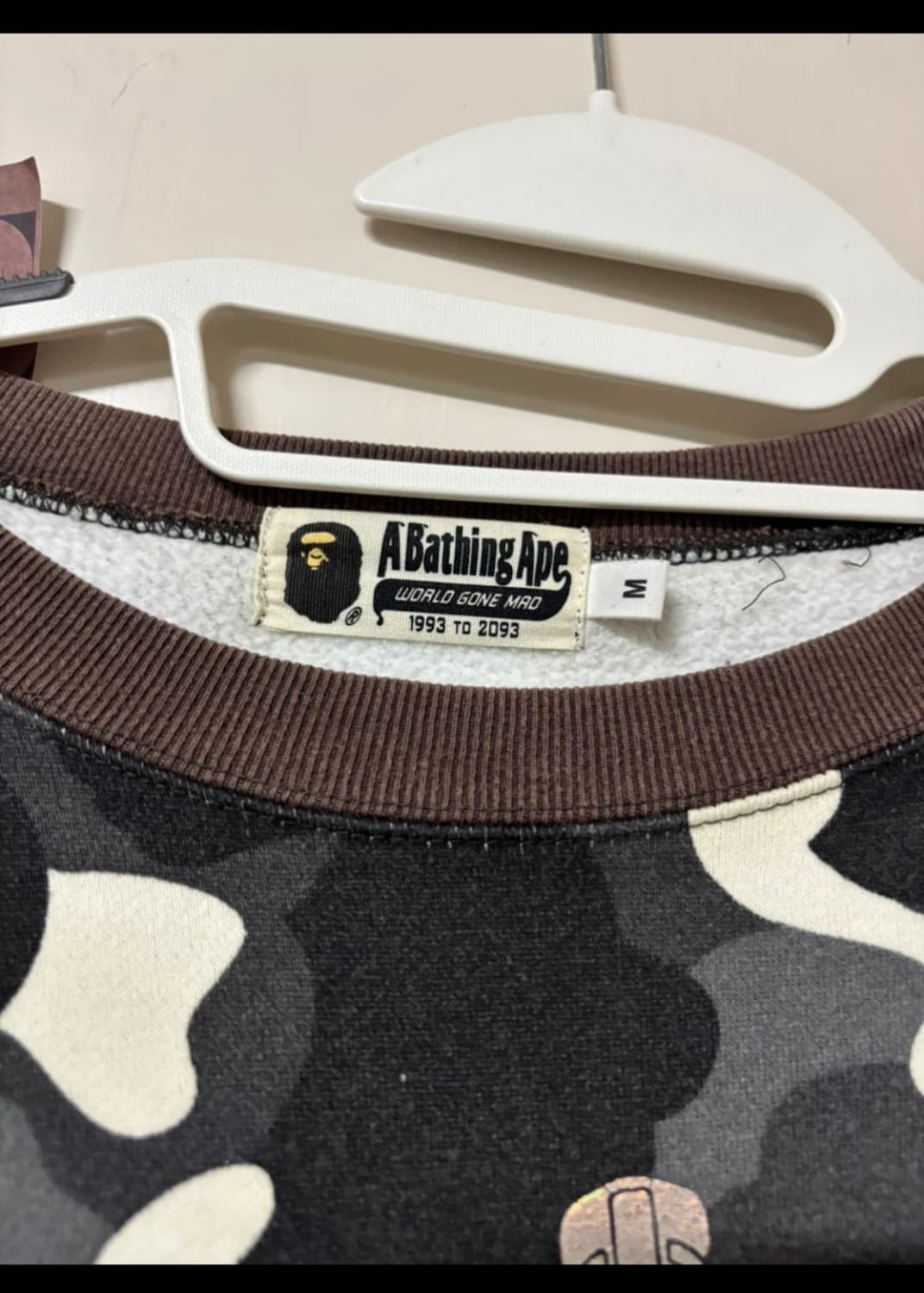 100%정품 베이프 샤크 롱슬리브 블랙 상품이미지2