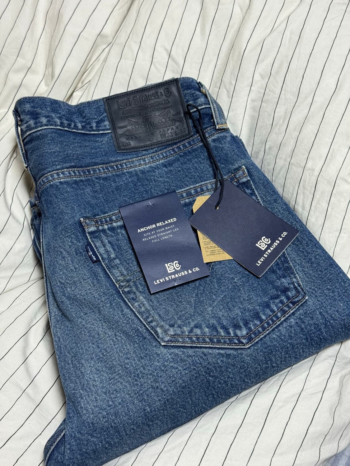 [32x32] 리바이스 블루탭 앵커 릴렉스드 진 상품이미지9