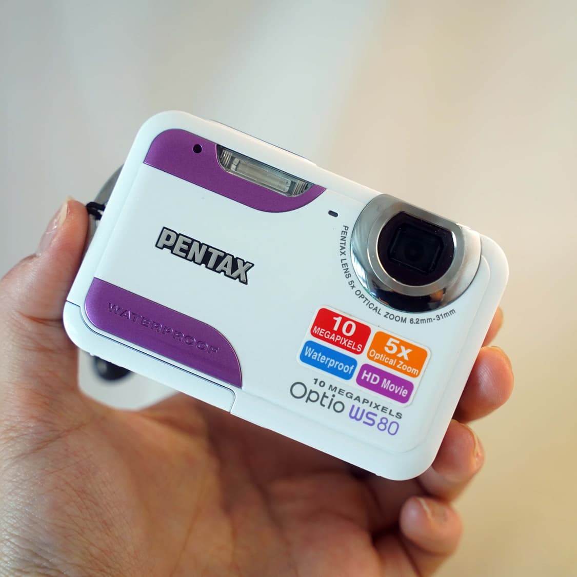 펜탁스 옵티오 WS80 Pentax Optio WS80 화이트&퍼플 상품이미지6