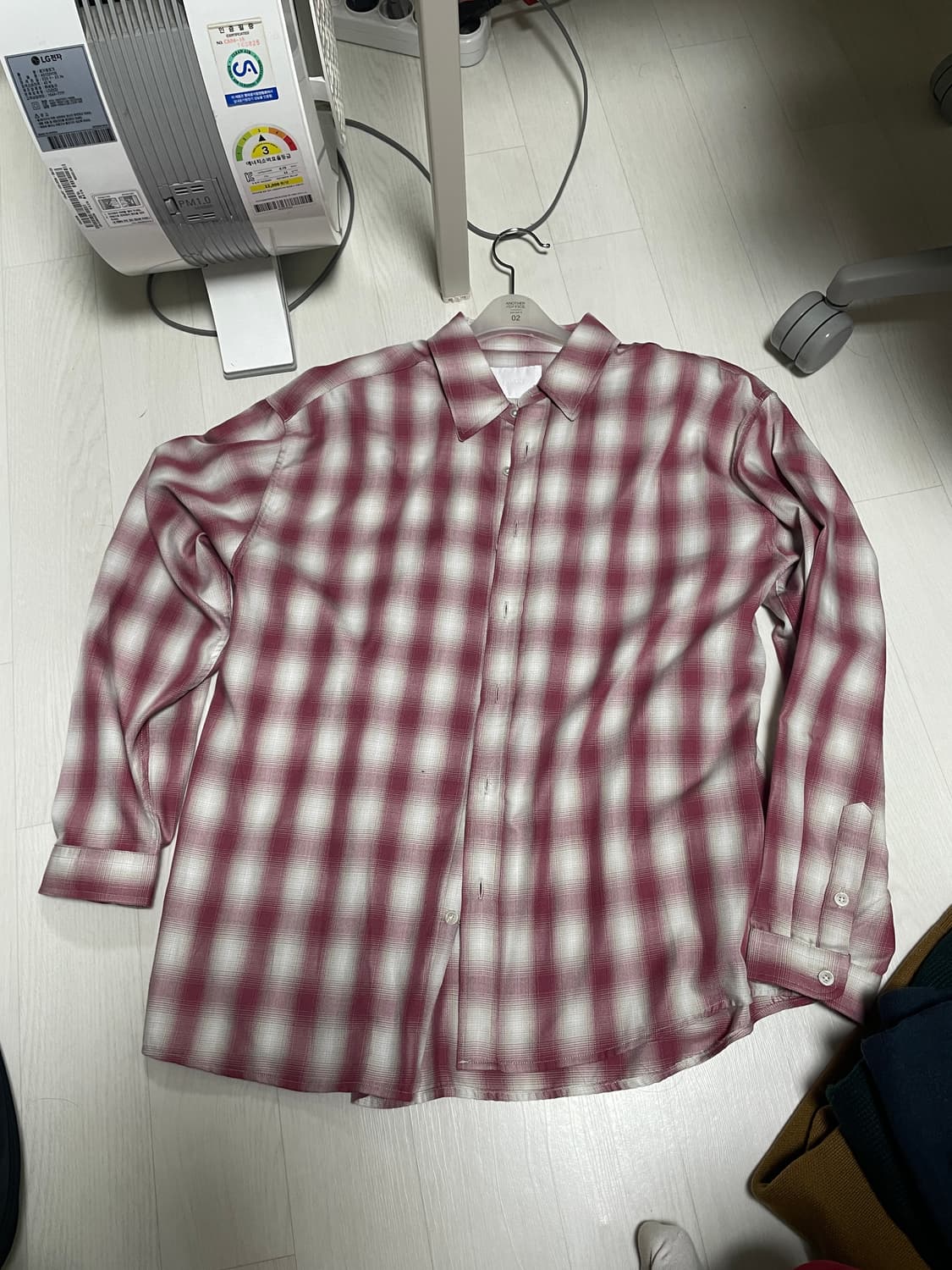 (1) 다이브인 옴브레 체크셔츠 LOOSED OMBRE SHIRTS 상품이미지1