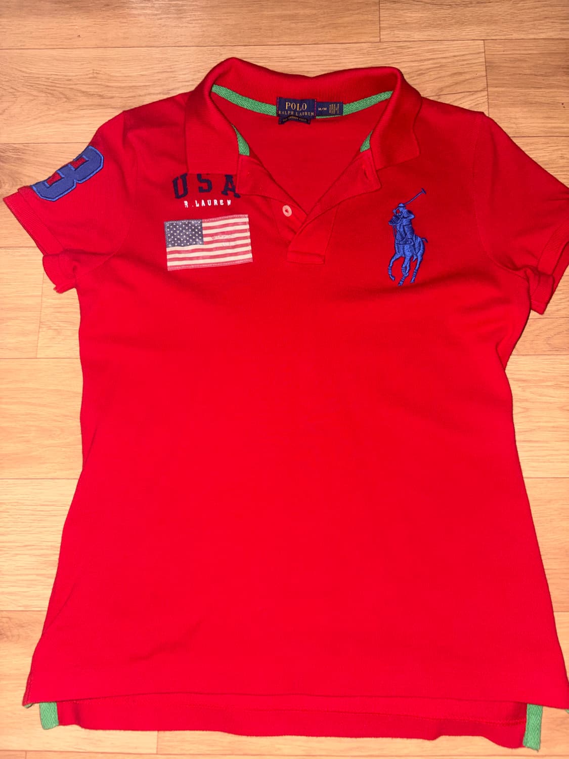 폴로 빅포니 레드 반팔 티셔츠 상품이미지1