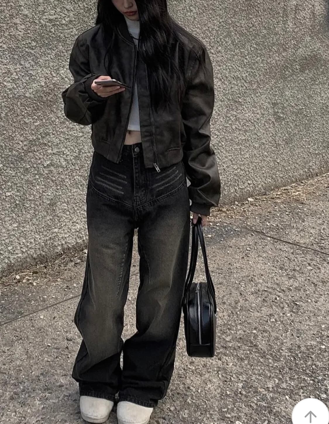 애니원모어 사루 레더 블루종 자켓 레더 점퍼 상품이미지3