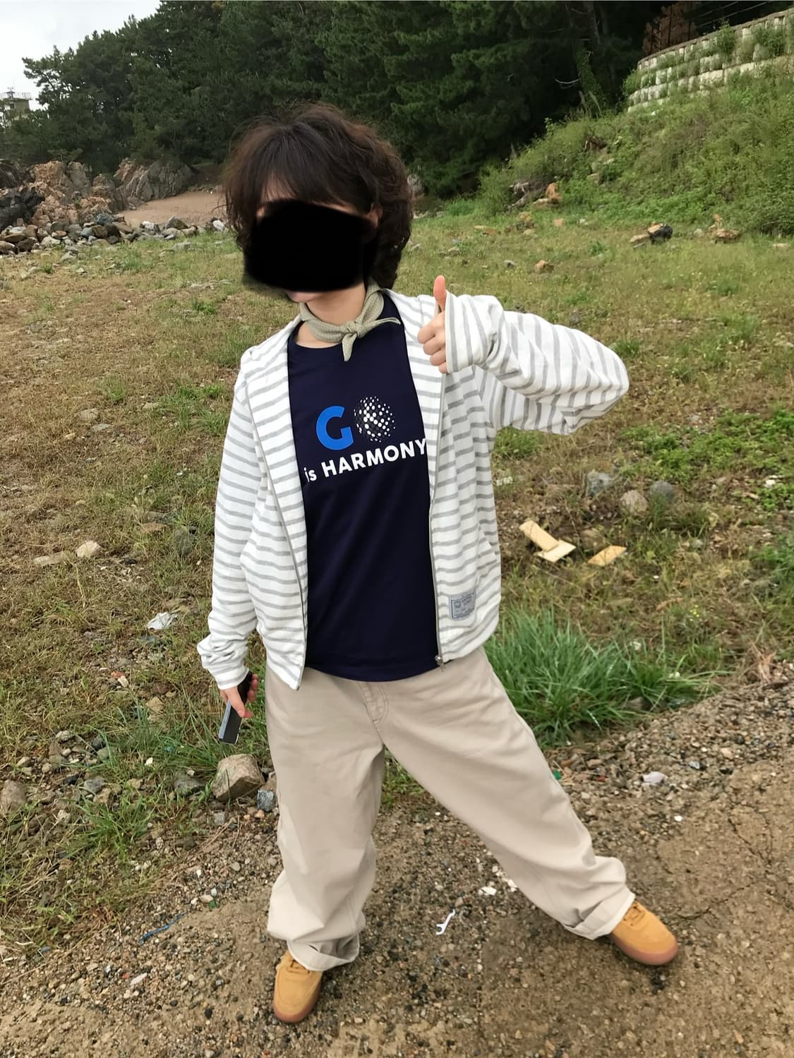 사로스 스트라이프 후드집업 상품이미지3