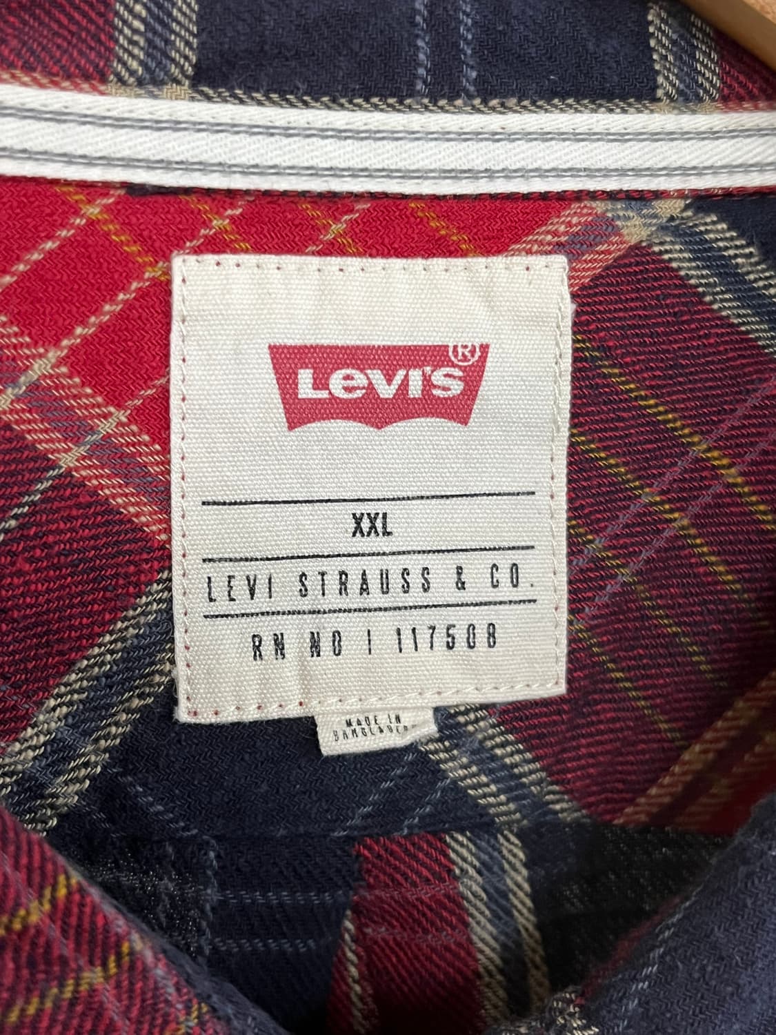 Levi's Western Check Flannel Shirt 상품이미지3