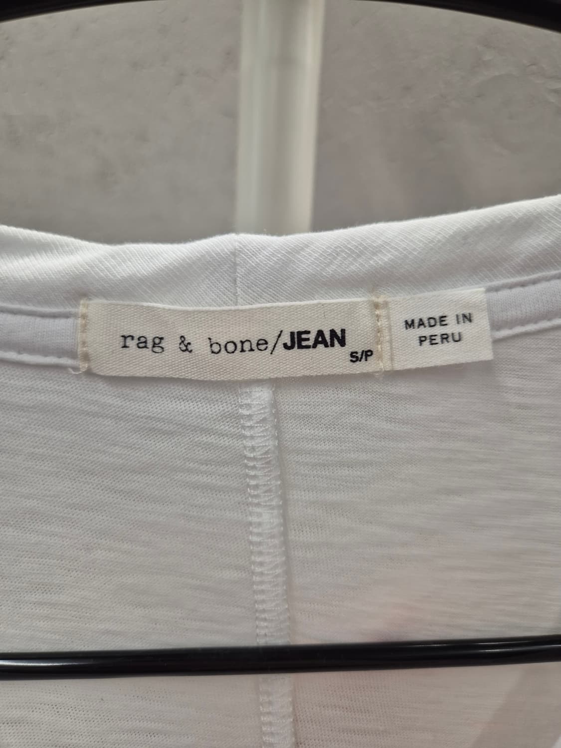 Rag & Bone V넥 기본 티셔츠 화이트 S 상품이미지4