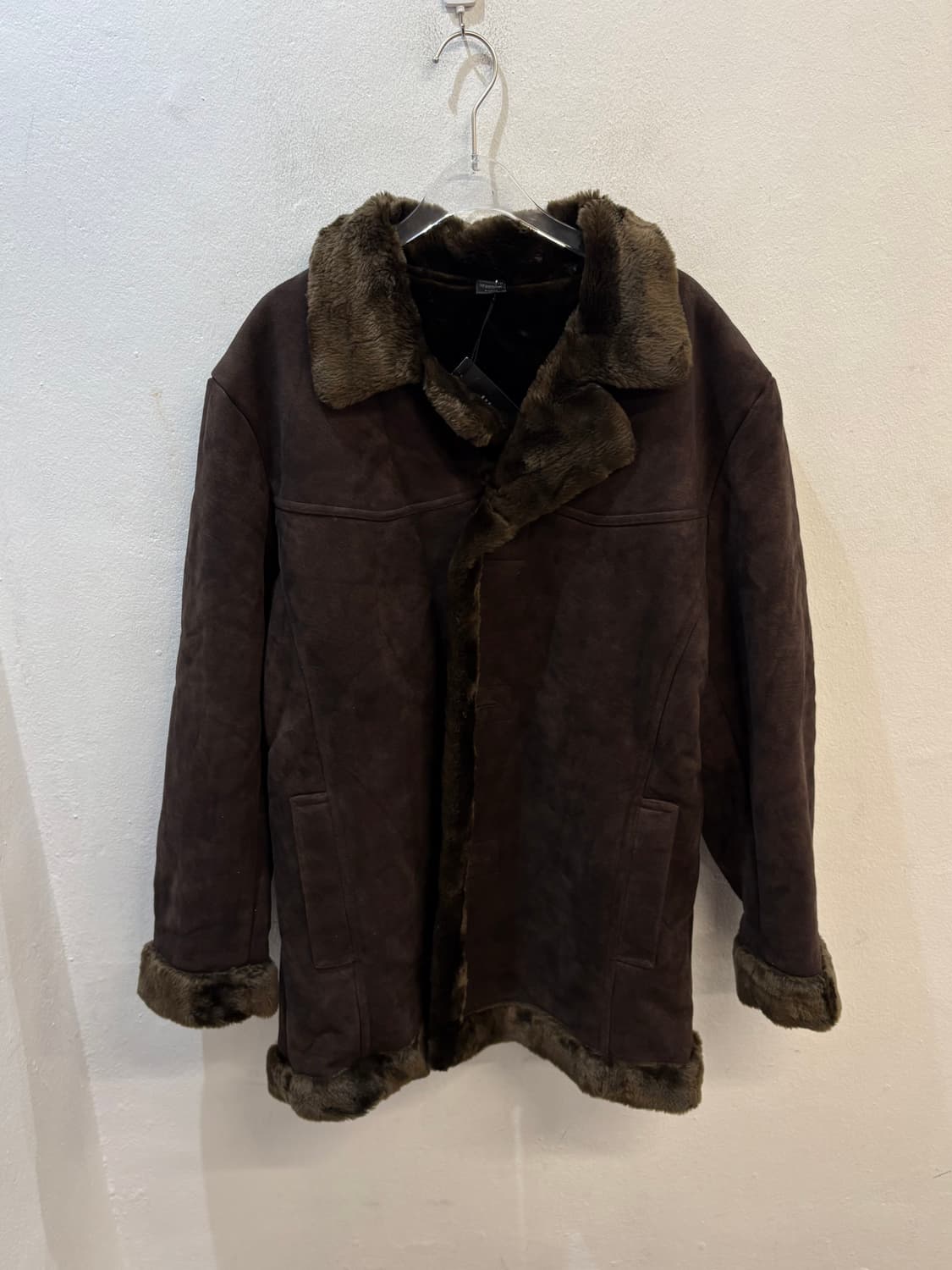 Fur mustang coat brown 상품이미지1