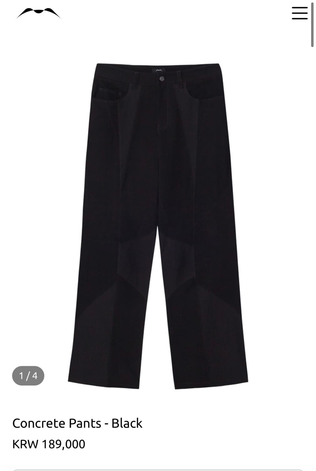 머신신테시스콜렉티브 컨크리트 팬츠 1size 상품이미지1