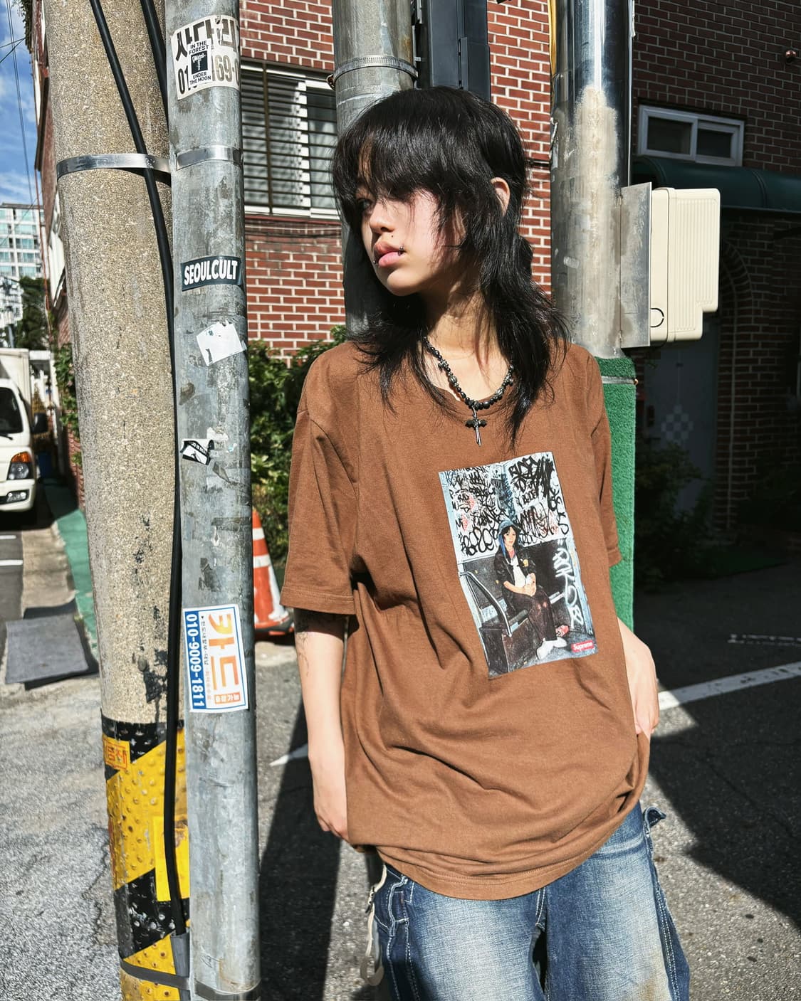 슈프림 21FW 레이디 핑크 티셔츠 상품이미지3