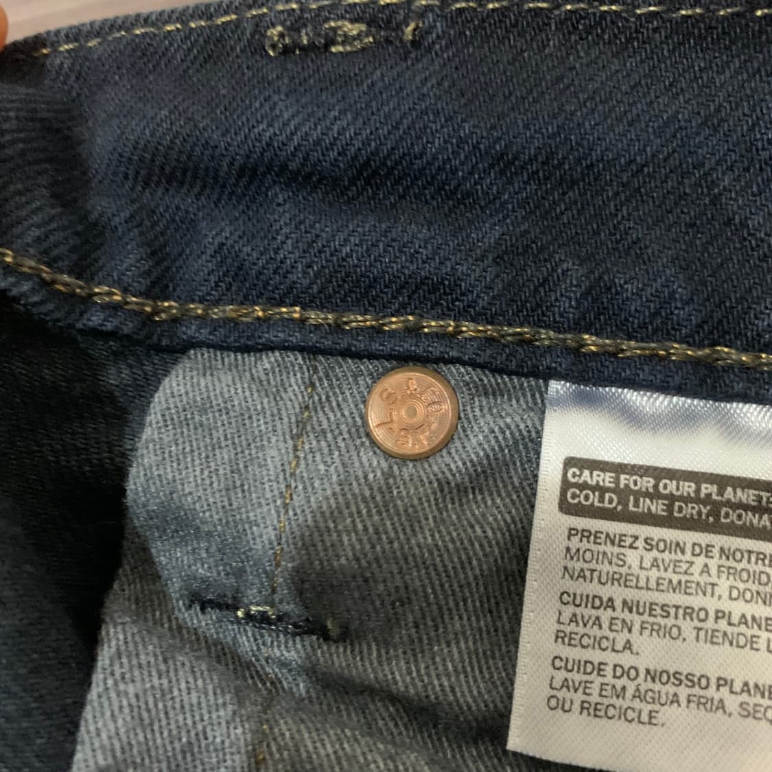 32인치 리바이스 512 진청 워싱 스판 데님 청바지 상품이미지4