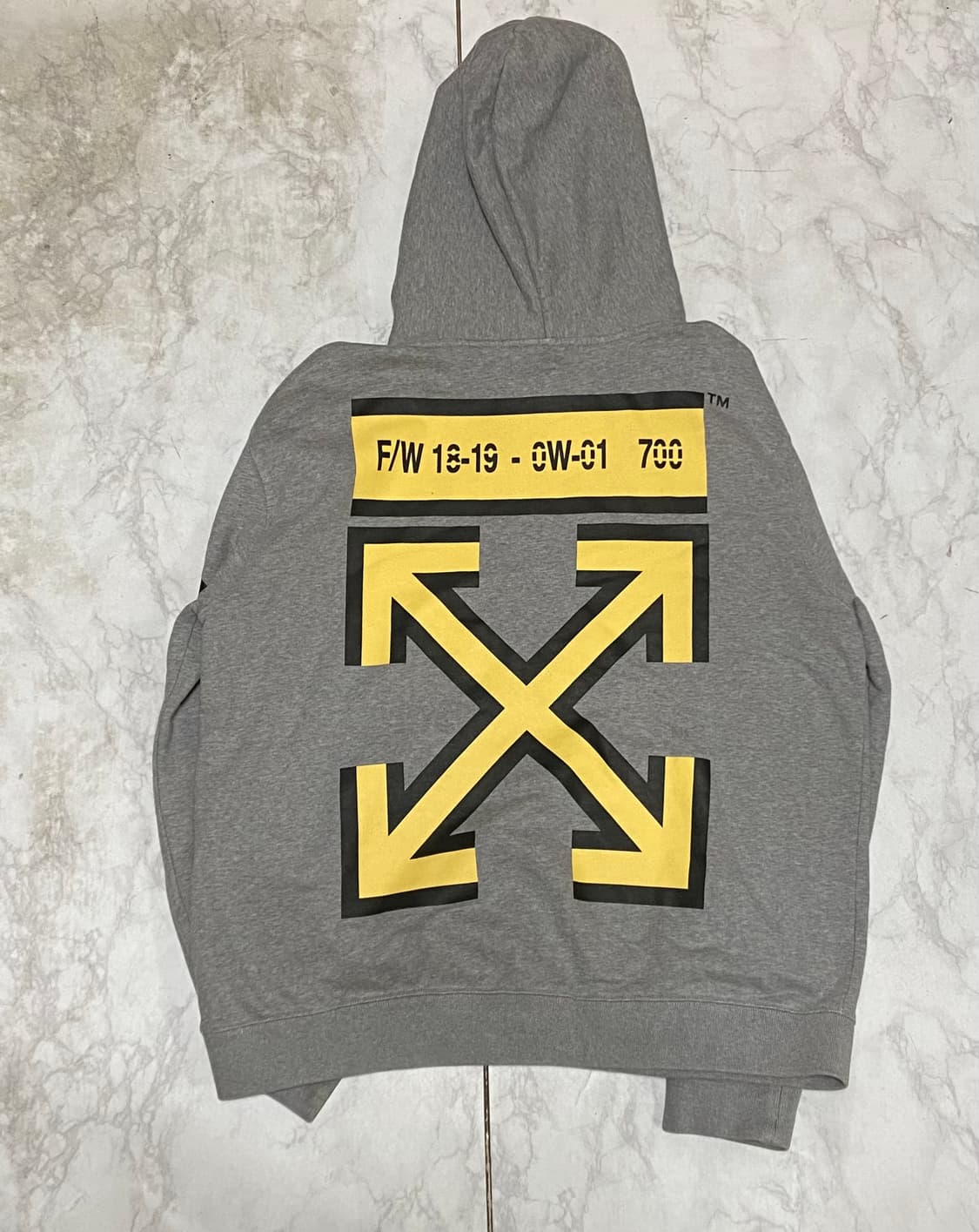 오프화이트 애로우 후드티셔츠 사이즈 XL 상품이미지6