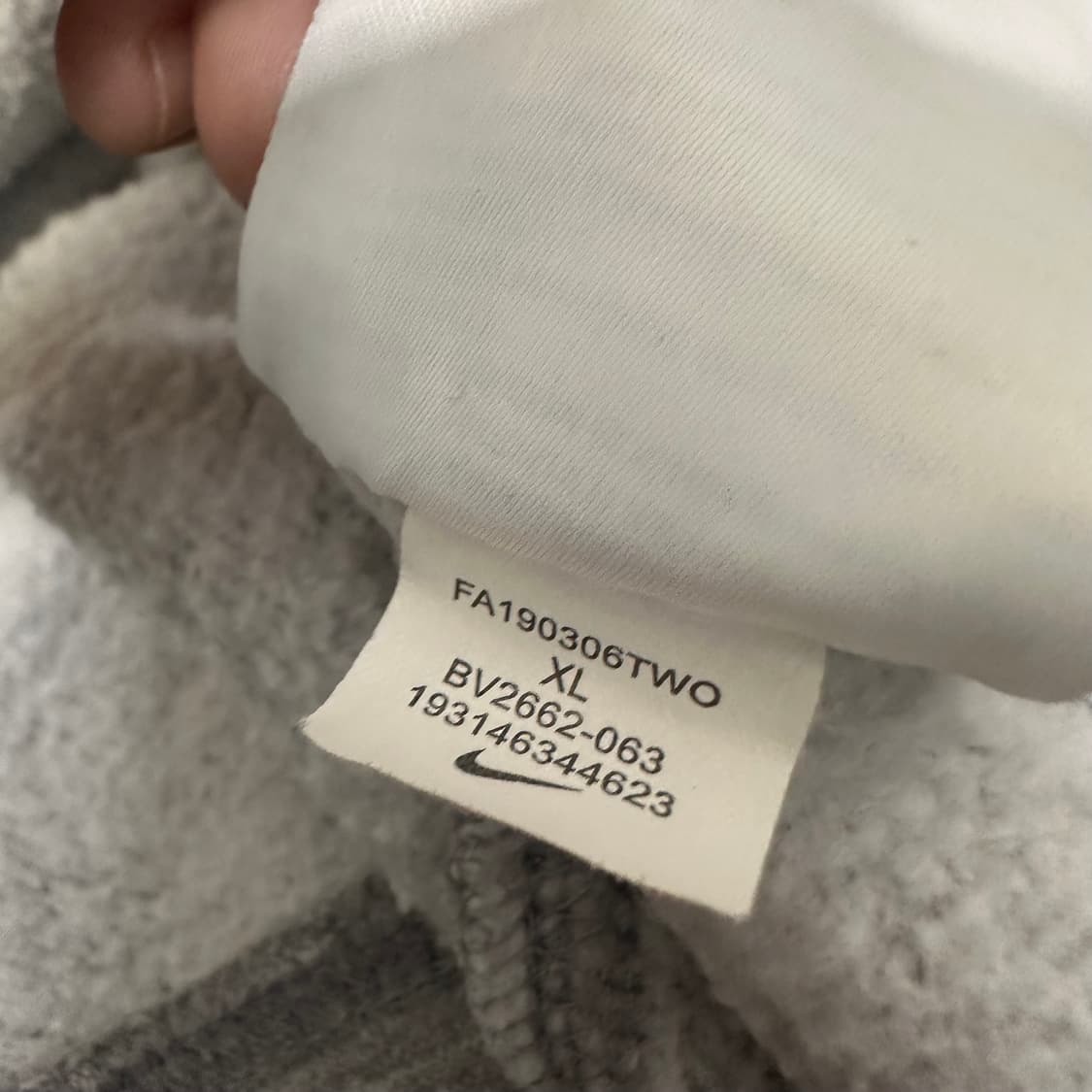 NIKE 나이키 기모 맨투맨 그레이 XL 상품이미지8