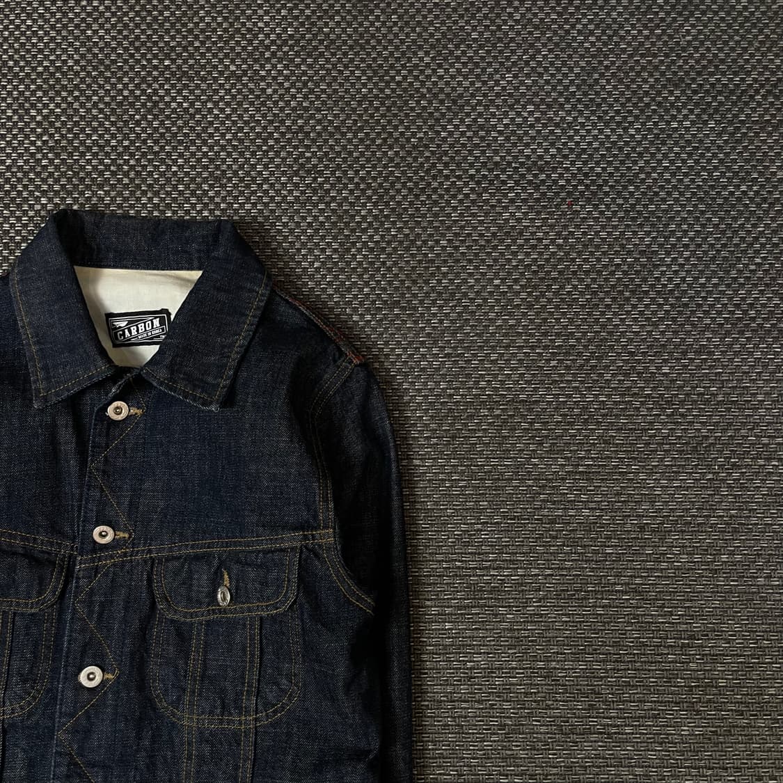 카본 진청 디테일 투포켓 데님 자켓 상품이미지3