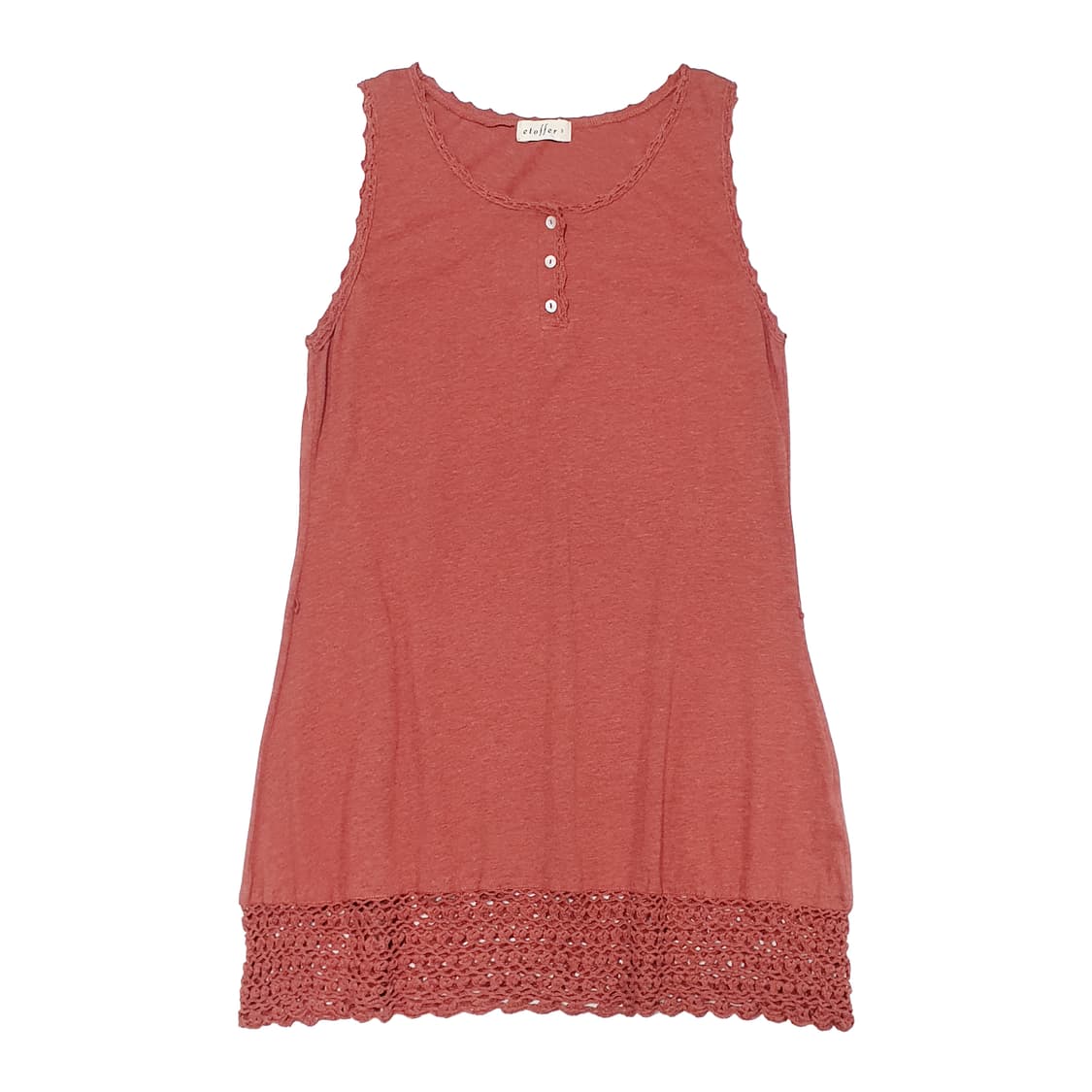 슬리브리스 미니원피스 탑 다크오렌지 상품이미지2