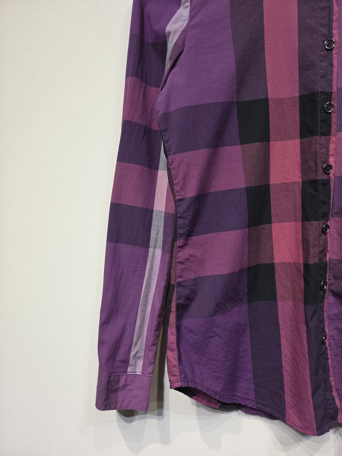 버버리 브릿 (BURBERRY BRIT) 퍼플 노바체크 셔츠 상품이미지4