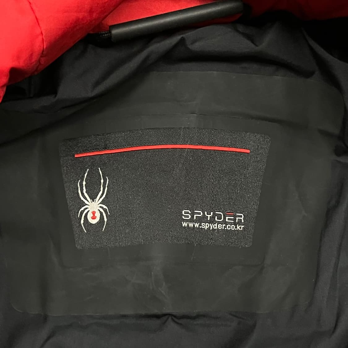 [정품/XL] 스파이더 블랙 후드 오리솜털 롱패딩 b19 상품이미지5