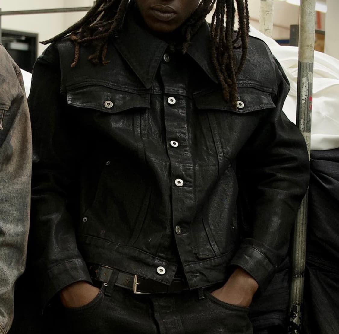 K-two studios waxed denim jacket 왁스 코팅 상품이미지2