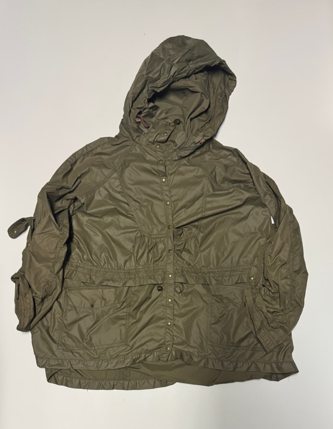 여성 일본빈티지 버튼 후드 야상 자켓 S 카키 상품이미지1