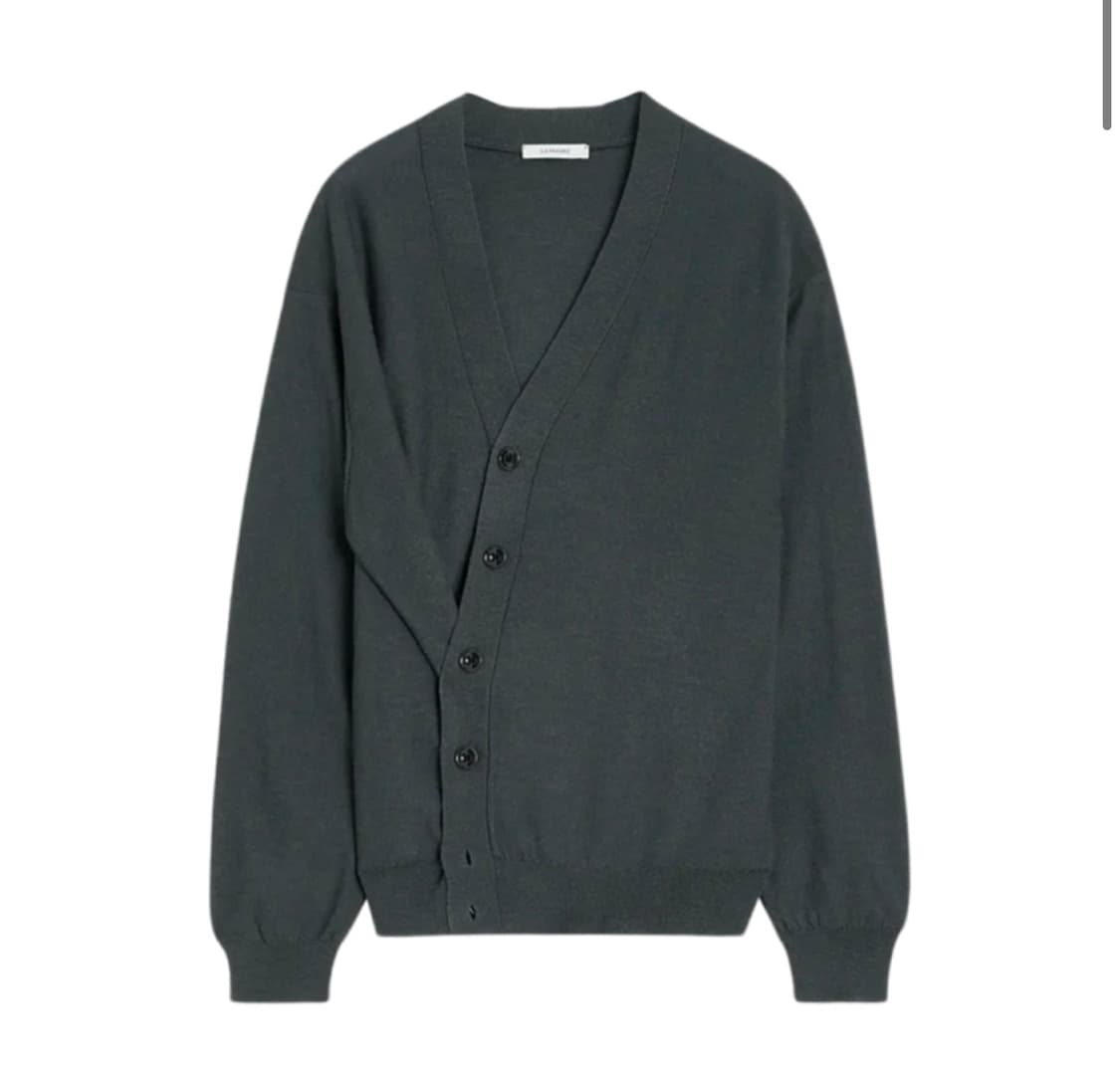 르메르 울 릴렉스드 트위스트 가디건 카본  (S) 상품이미지1